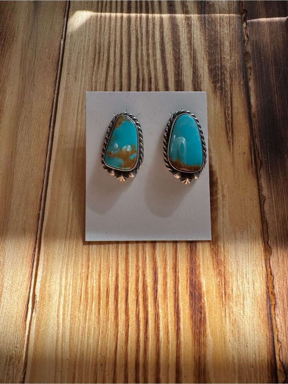 Chassity Belone Turquoise Post Earrings